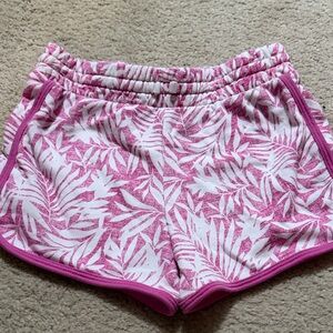 GAP Pink and White Tropical Print Shorts